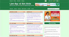 Desktop Screenshot of lamdepkhoe.com